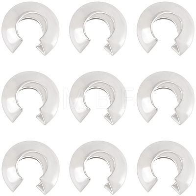 20Pcs 925 Sterling Silver Crimp Bead Cover STER-BBC0009-49-1