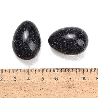 Synthetic Blue Goldstone Egg Stone GG-L654-H03-02-1