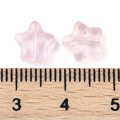 Transparent Spray Painted Glass Beads X1-GLAA-NH0003-01C-1