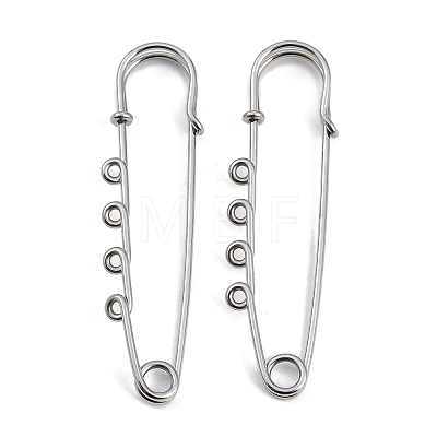 304 Stainless Steel Safety Pins Brooch Findings STAS-K252-05B-P-1