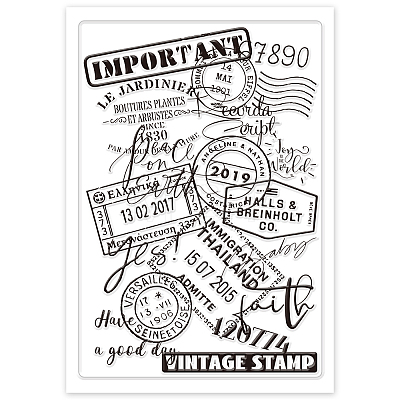 Custom PVC Plastic Clear Stamps DIY-WH0448-0217-1