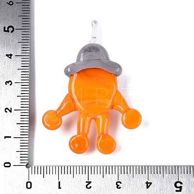 Handmade Lampwork Pendants LAMP-N034-21D-1