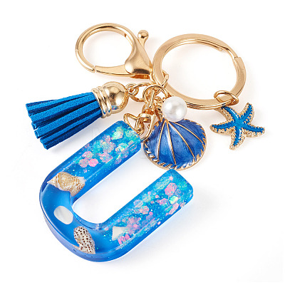 Star Resin & Shell Keychains KEYC-TAC00087-01U-1