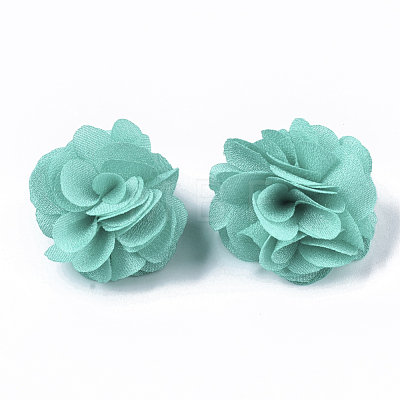Polyester Fabric Flowers FIND-R076-02G-1