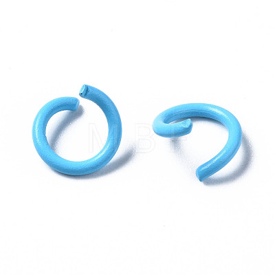 Spray Painted Iron Open Jump Rings IFIN-T017-04A-05-1