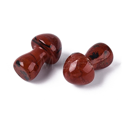 Natural Red Jasper Mushroom Display Decorations G-Q602-03N-1