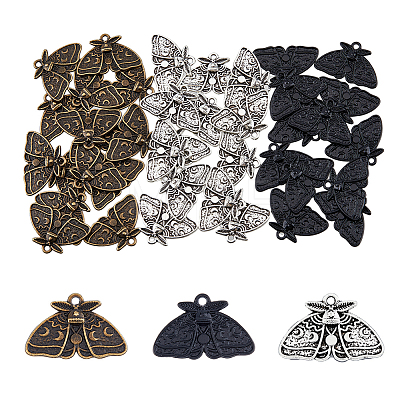 60Pcs 2 Colors Alloy Pendants FIND-DC0003-33-1