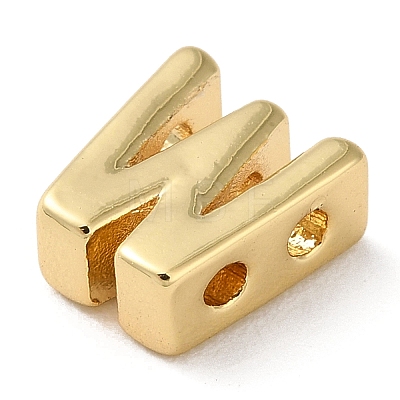 Rack Plating Brass Slide Charms KK-M254-15G-W-1