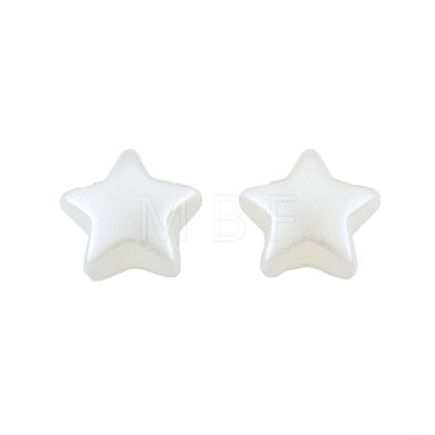 ABS Plastic Imitation Pearl Beads X-OACR-T018-07-1