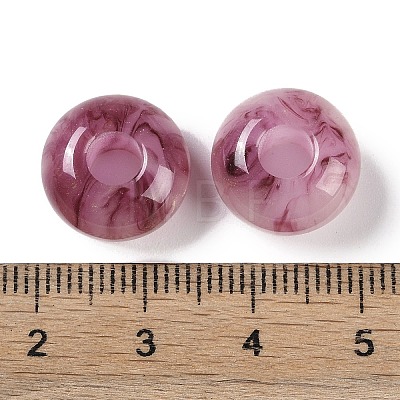 Two Tone Resin European Beads RESI-F055-09J-1