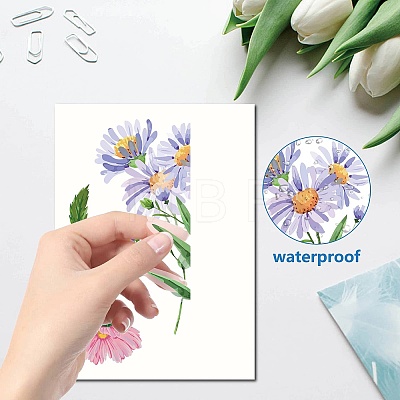 8 Sheets 8 Styles PVC Waterproof Wall Stickers DIY-WH0345-091-1