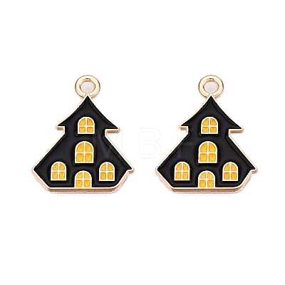 Halloween Theme Alloy Enamel Pendants ENAM-T020-07M-1