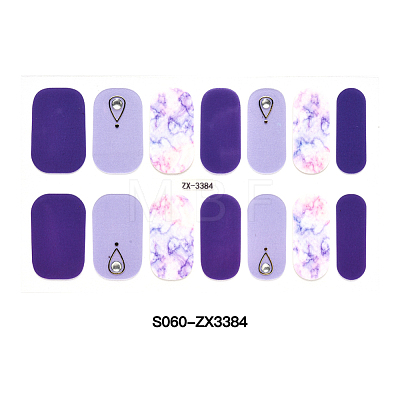 Full Cover Nombre Nail Stickers MRMJ-S060-ZX3384-1