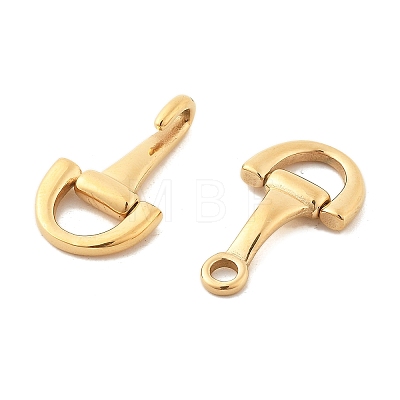Ion Plating(IP) 304 Stainless Steel Hook Clasps STAS-C109-24G-1