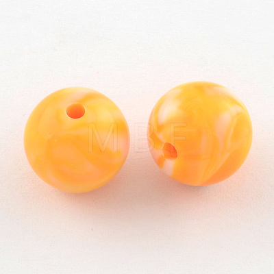 Opaque Acrylic Beads SACR-R853-8mm-M-1