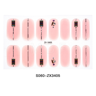 Full Cover Nombre Nail Stickers MRMJ-S060-ZX3405-1