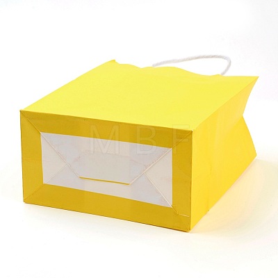 Pure Color Kraft Paper Bags AJEW-G020-B-13-1