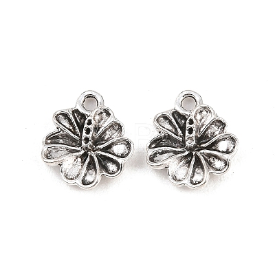 Tibetan Style Alloy Flower Charms PALLOY-A024-20AS-1-1