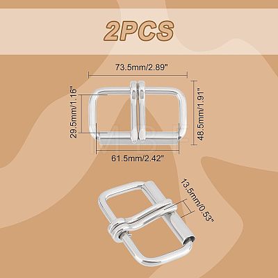 Stainless Steel Roller Buckles DIY-WH0304-354-1