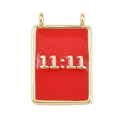 Brass Enamel Pendants KK-L251-01G-C-1