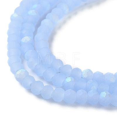 Imitation Jade Glass Beads Strands X1-EGLA-A034-J2mm-MB03-1