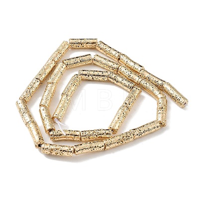 Electroplated Natural Lava Rock Beads Strands G-H303-A08-LG-1