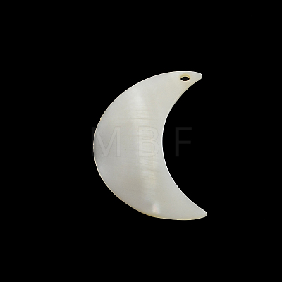Moon Freshwater Shell Pendants SHEL-F001-12A-1