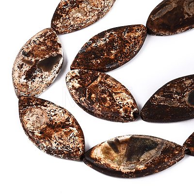 Natural Tree Bark Agate Beads Strands G-Q606-23C-1