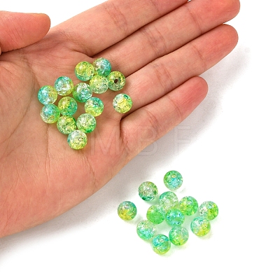 50G Transparent Crackle Acrylic Beads CACR-YW0001-01E-1
