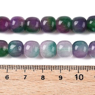 Dyed Natural White Jade Beads Strands G-T138-D21-1