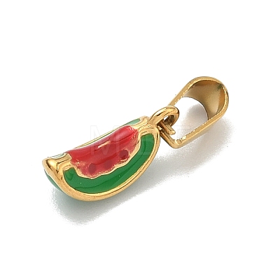 304 Stainless Steel Enamel Fruit Vegetable Charms STAS-F336-02I-G-1