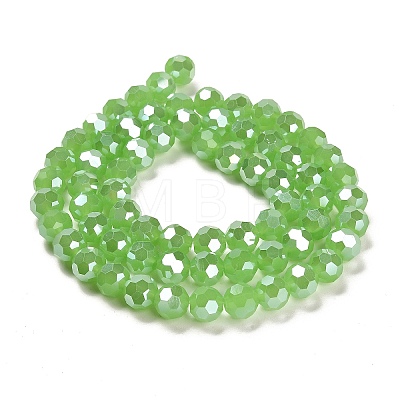 Imitation Jade Glass Beads Stands EGLA-A035-J10mm-B01-1