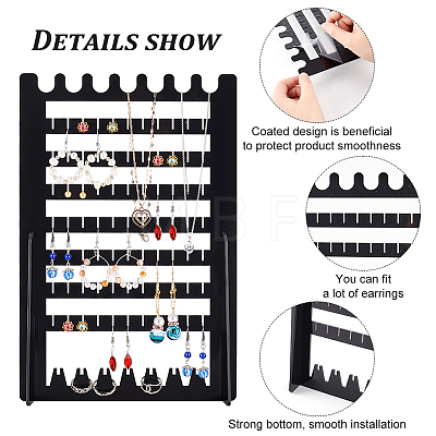 9-Tier Opaque Acrylic Jewelry Display Organizer Holder NDIS-WH0016-01-1