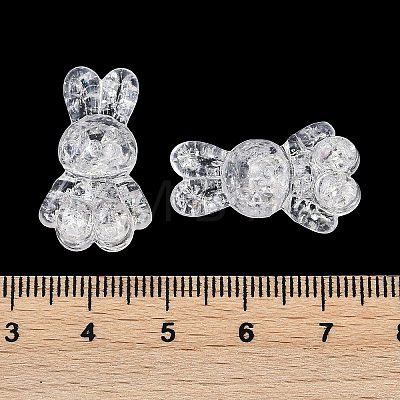 Transparent Crackle Acrylic Beads TACR-U008-02B-1