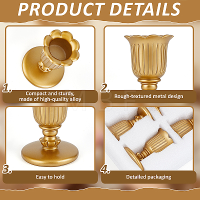 12Pcs Resin Candle Holder AJEW-GO0005-74-1