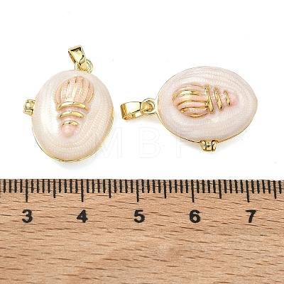 Brass Locket Pendants KK-A294-12G-02-1