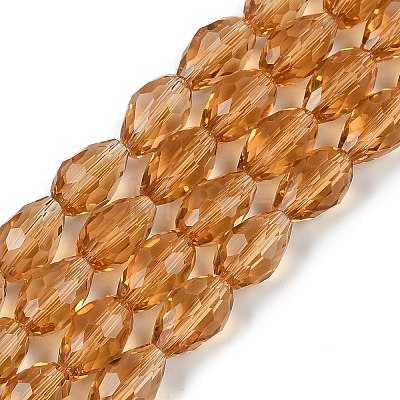 Glass Beads Strands GLAA-R024-15x10mm-17-1