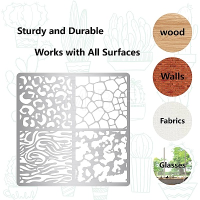 Animal Print Stainless Steel Cutting Dies Stencils DIY-WH0238-146-1