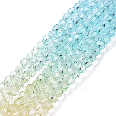 Transparent Glass Beads Strands X-GLAA-E036-07A-1