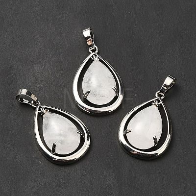 Natural Quartz Crystal Pendants G-B033-04P-20-1