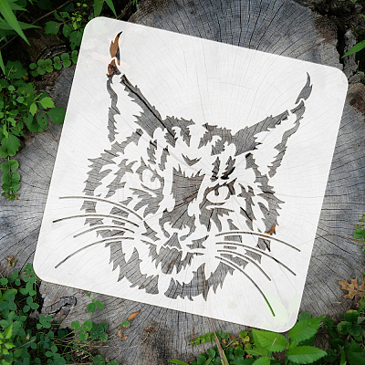 PET Hollow Out Drawing Painting Stencils DIY-WH0391-0486-1