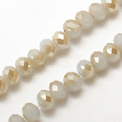 Electroplate Glass Faceted Rondelle Beads Strands LS-EGLA-D020-3x2mm-64-1