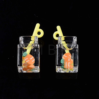 Imitation Drink Resin Pendants CRES-S359-32M-1