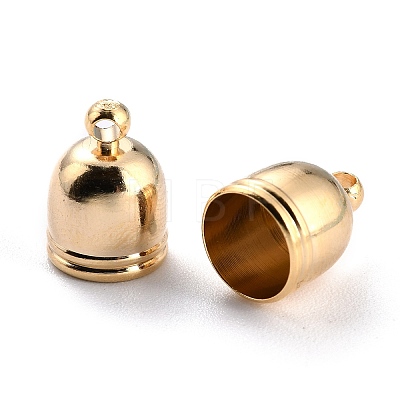Brass Cord End Cap for Jewelry Making KK-O139-14G-G-1