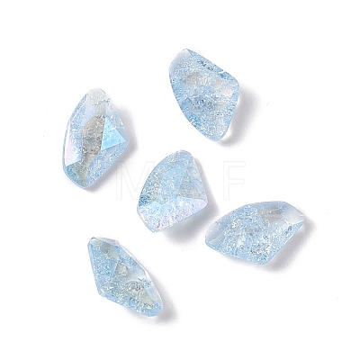 Crackle Moonlight Style Glass Rhinestone Cabochons RGLA-J022-B-IO-1