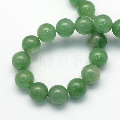 Natural Green Aventurine Round Beads Strands G-S150-6mm-1