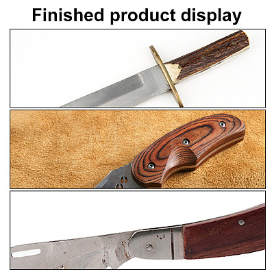 Unfinished Sandalwood for Knife Handle Crafts WOOD-WH0036-07-1