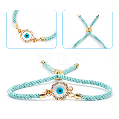  DIY Evil Eye Bracelet Making Kits DIY-NB0006-80-1