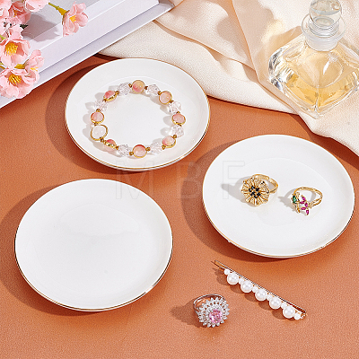Porcelain Trinket Dishes AJEW-WH0609-511A-1