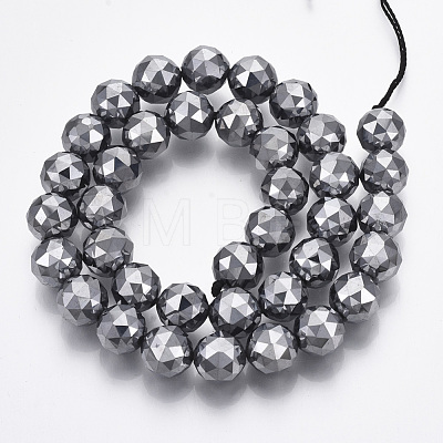 Terahertz Stone Beads Strands G-R462-041B-1